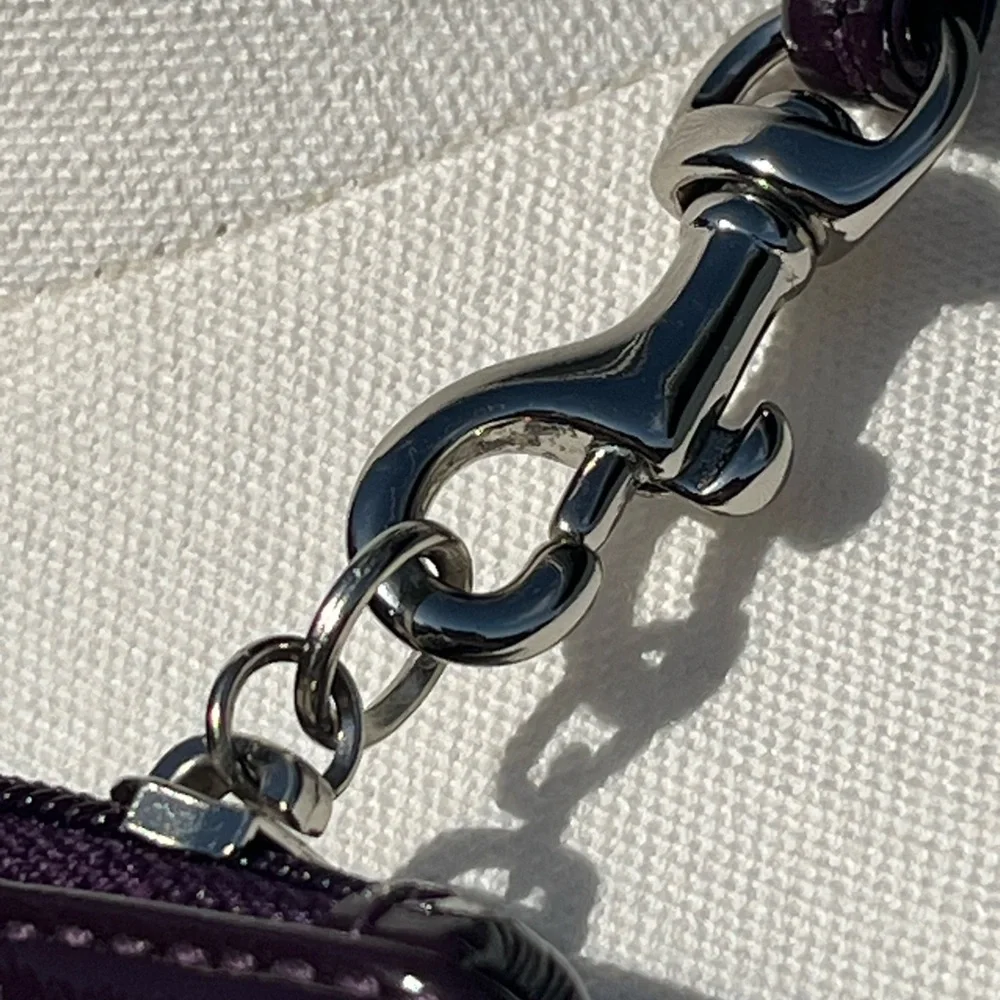 Coach Y2K VINTAGE Plum Patent Wristlet